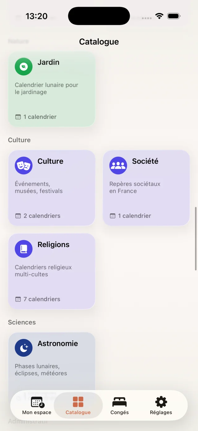 Capture FacilAbo catalogue sports